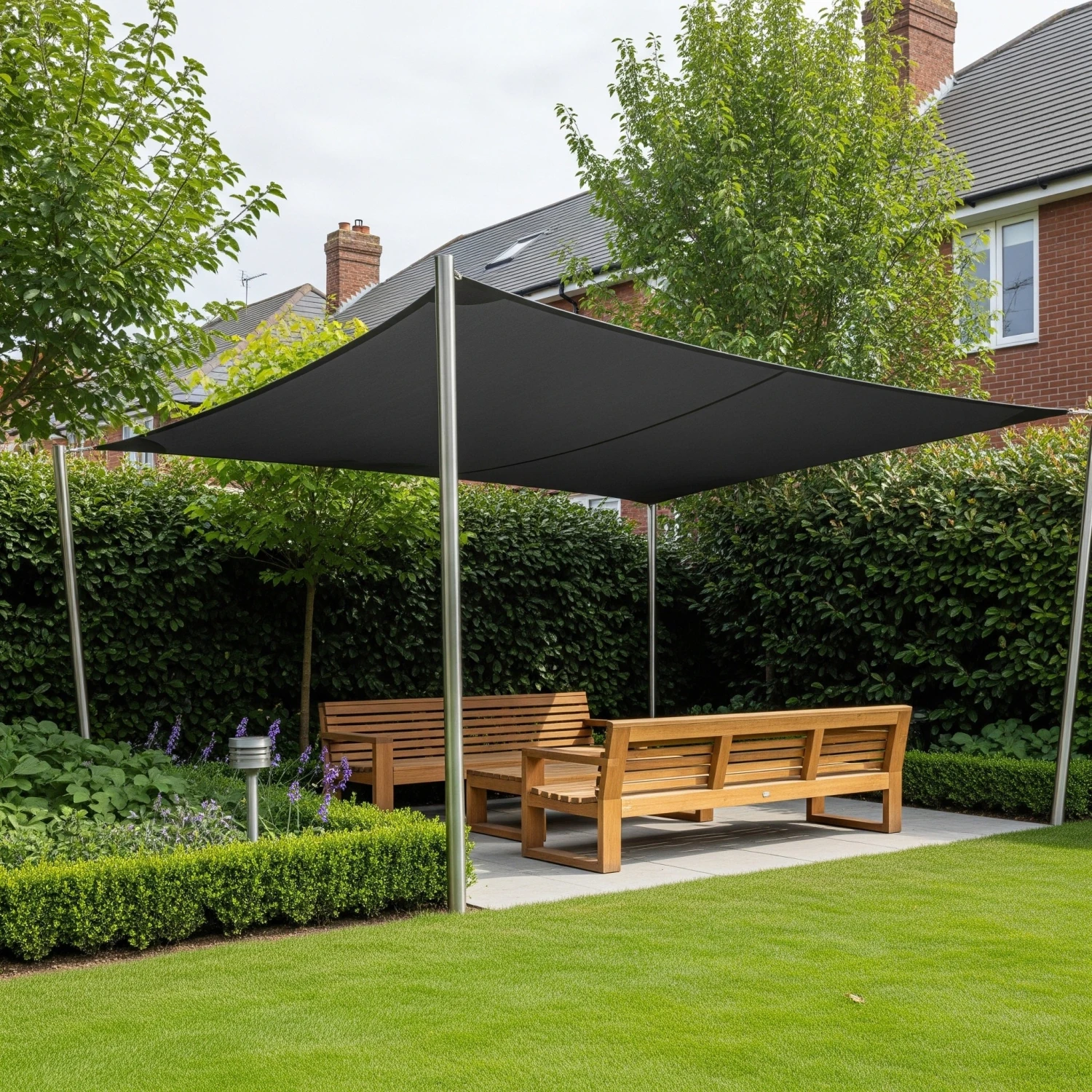 Pro Waterproof Charcoal Sail Shade - Exclusively | Kookaburra® 3 Pro Waterproof Charcoal Sail Shade - Exclusively | Kookaburra® - Image 3