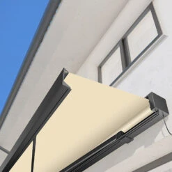 3.0M Deluxe Wireless Full Cassette Electric Awning With Lights (Charcoal Cassette) | Ivory -Primrose Awnings pr0000061628 card2 lg 1
