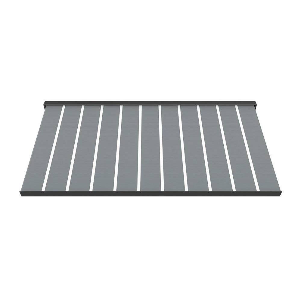 2.5M Deluxe Wireless Full Cassette Electric Awning With Lights (Charcoal Cassette) | Pin Stripe Grey 6 2.5M Deluxe Wireless Full Cassette Electric Awning With Lights (Charcoal Cassette) | Pin Stripe Grey - Image 6