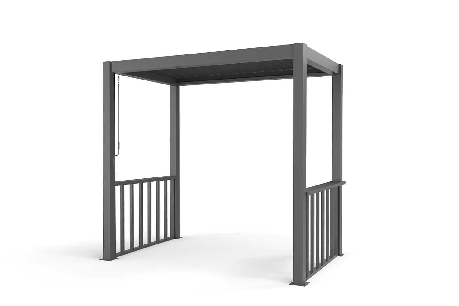 2.5m X 1.5m Deluxe BBQ Pergola With Louvered Shutter Roof By Primrose Living 4 2.5m X 1.5m Deluxe BBQ Pergola With Louvered Shutter Roof By Primrose Living - Image 4