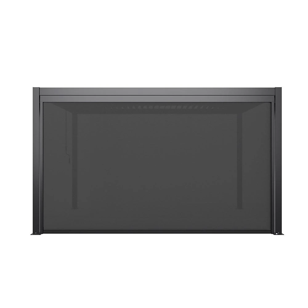 Single Charcoal Pulldown Side Shade For 3x4m Deluxe Pergola 1 Single Charcoal Pulldown Side Shade For 3x4m Deluxe Pergola