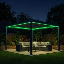 3x3M Pegola Colour Changing LED Light Kit By Primrose Living -Primrose Awnings pr0000062542 card3 lg