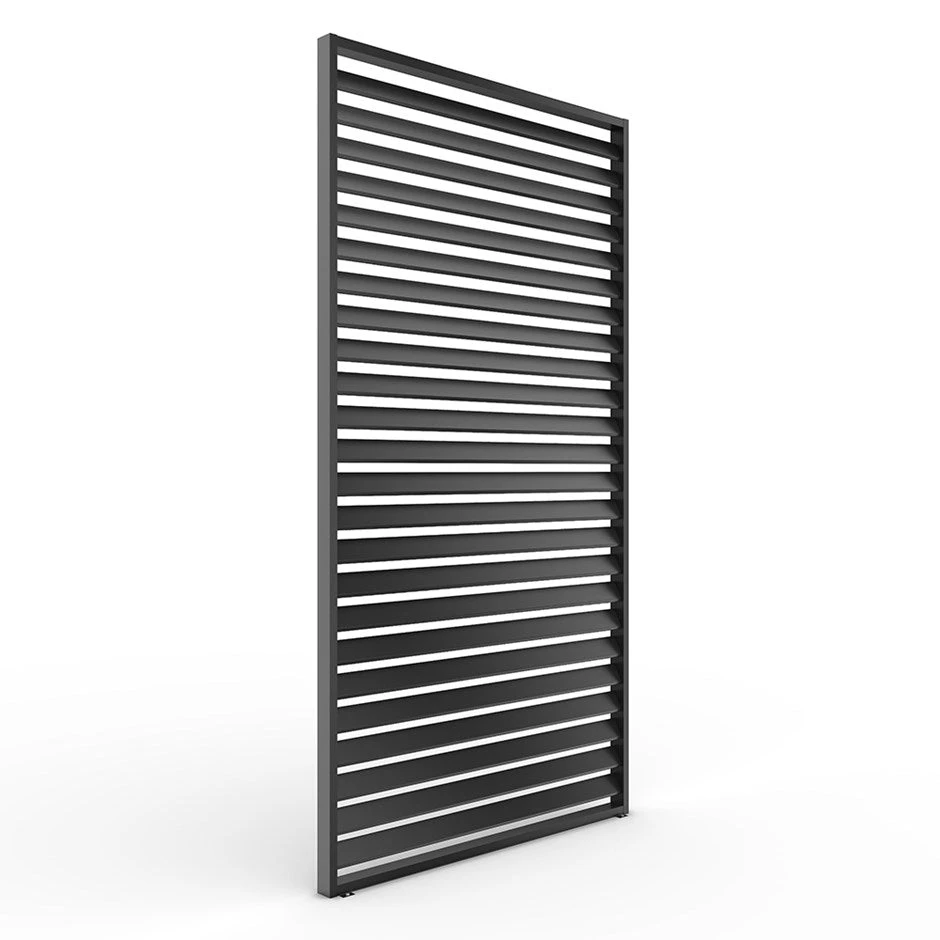 Single Pergola Fixed Louvre Wall Panel For 4m Side By Primrose Living 1 Single Pergola Fixed Louvre Wall Panel For 4m Side By Primrose Living