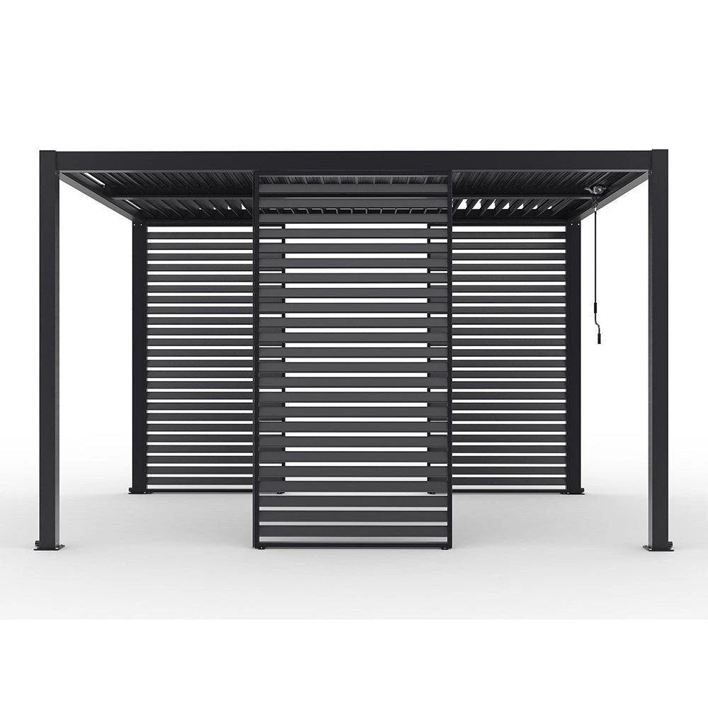 Single Pergola Fixed Louvre Wall Panel For 3m Side By Primrose Living 5 Single Pergola Fixed Louvre Wall Panel For 3m Side By Primrose Living - Image 5