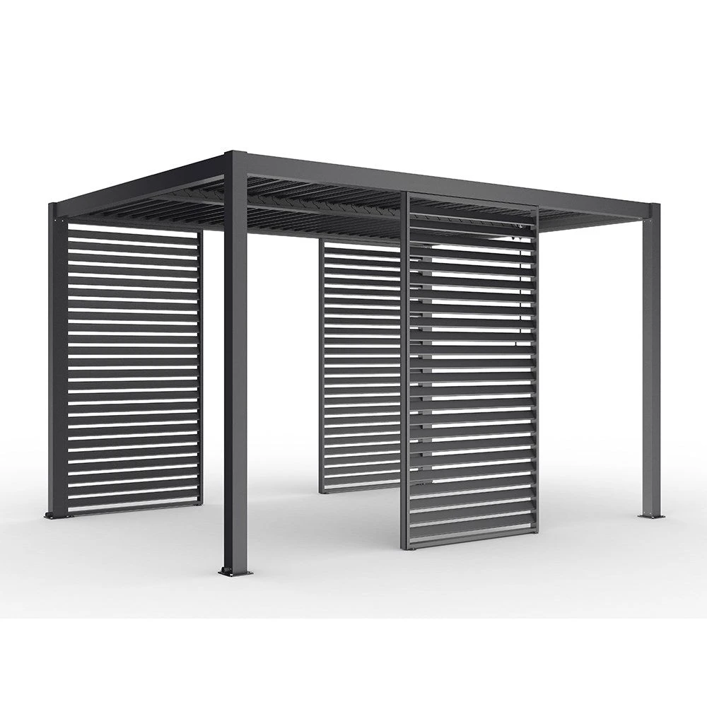 Single Pergola Fixed Louvre Wall Panel For 3m Side By Primrose Living 6 Single Pergola Fixed Louvre Wall Panel For 3m Side By Primrose Living - Image 6